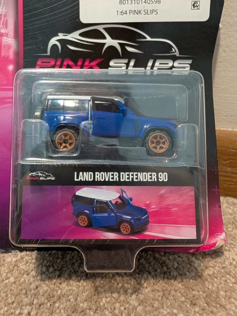 NWT Jada pink slips car Land Rover Defender 90